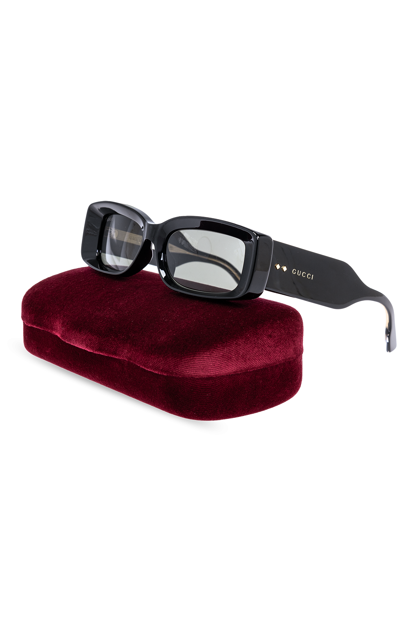 Gucci GG0036SN L (54 - 22) with Green lenses and Black frame